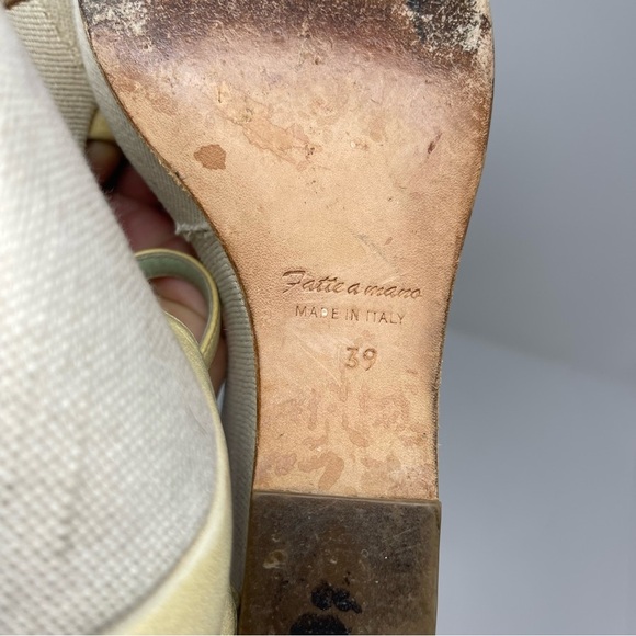 Henri Cuir for Barney’s New York Vintage leather platform ankle strap sandals - Picture 7 of 11